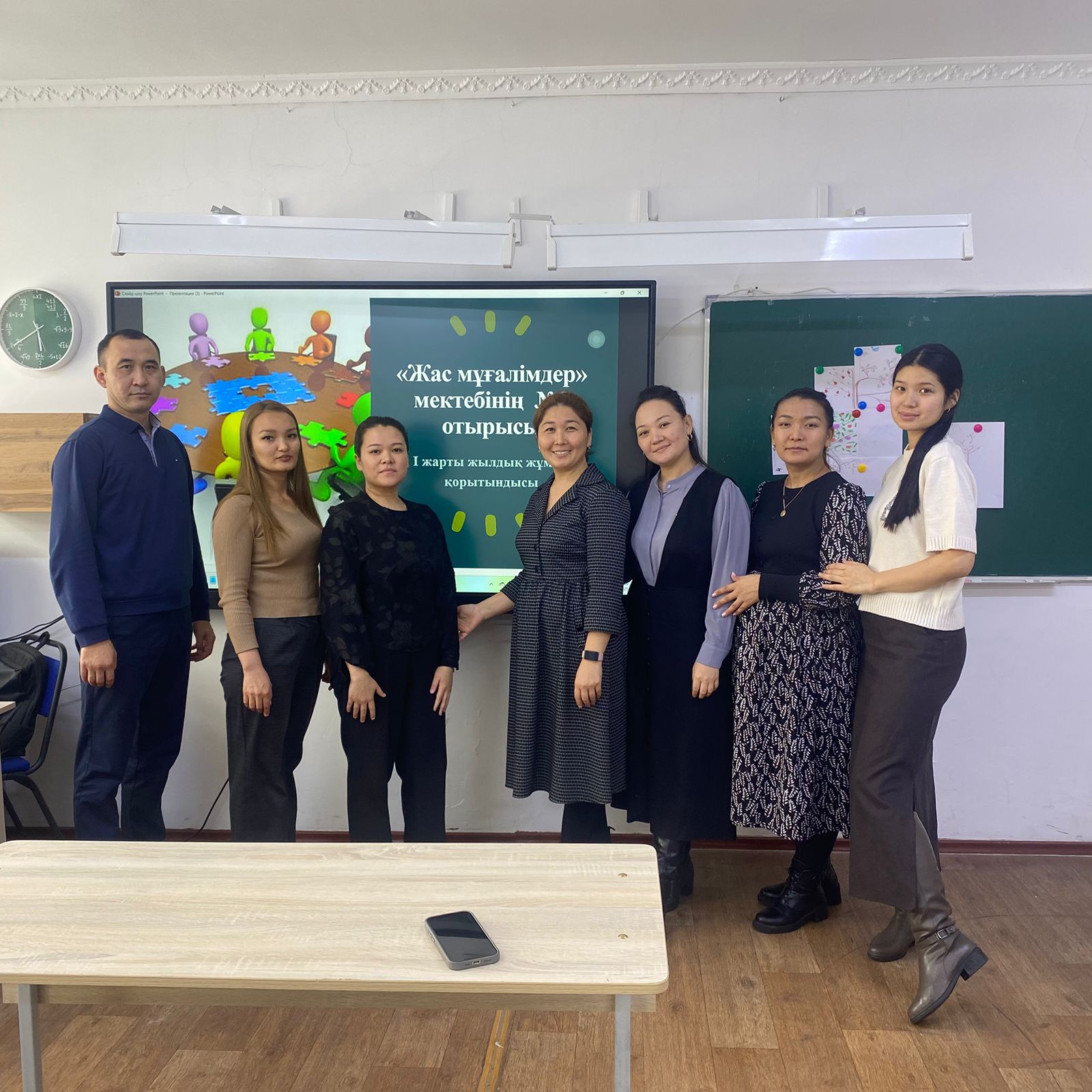 Ғылыми -әдістемелік  жоспарға сәйкес "Жас мамандар" мектебінің # 2 отырысы өтті.