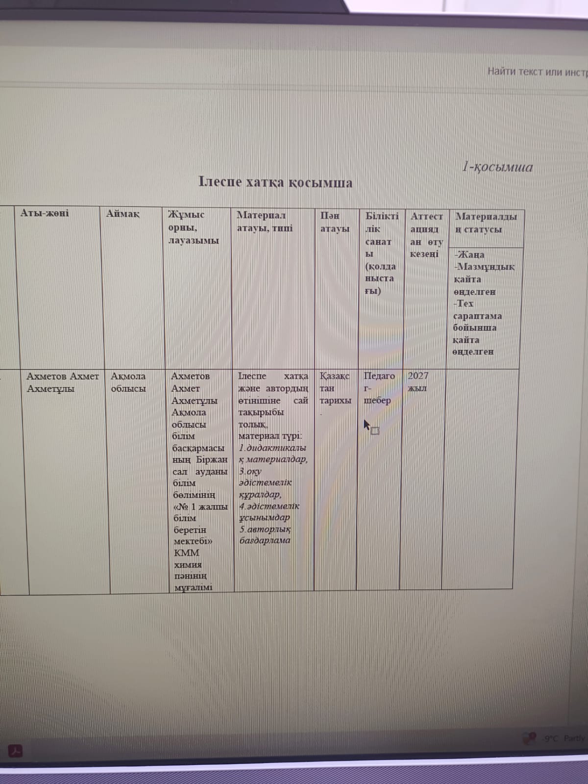 Республикалық оқу-әдістемелік кеңес жанындағы «Сараптамалық кеңес туралы ереженің» талаптарын түсіндіру